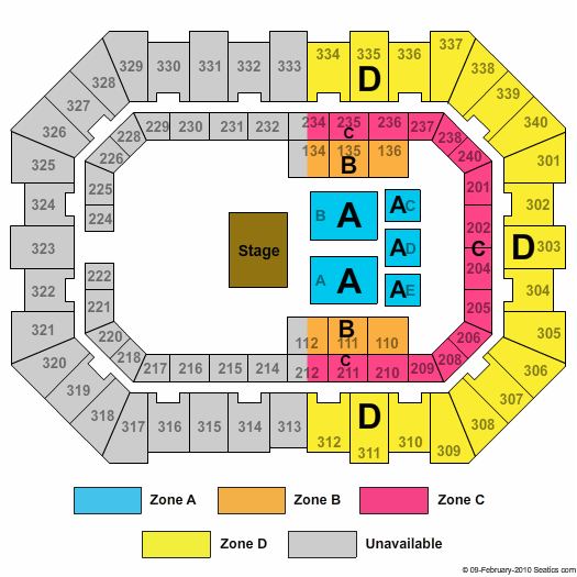 Raising Cane's River Center Arena Celtic Woman Zone Seating Chart